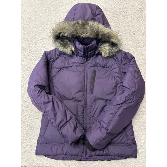 Columbia Womens Longhorn Ridge Puffer Down Hooded Jacket Large - Picture 1 of 9